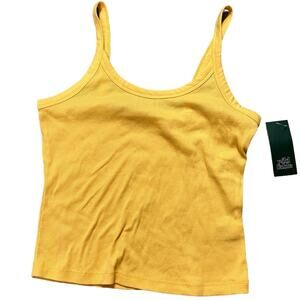 Wild Fable Women's Amber Yellow Slim Fit Cropped Tank Top - Size Medium - NWT